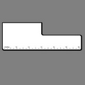 6" Ruler W/ Rectangle 1 3/4"x2 7/8"